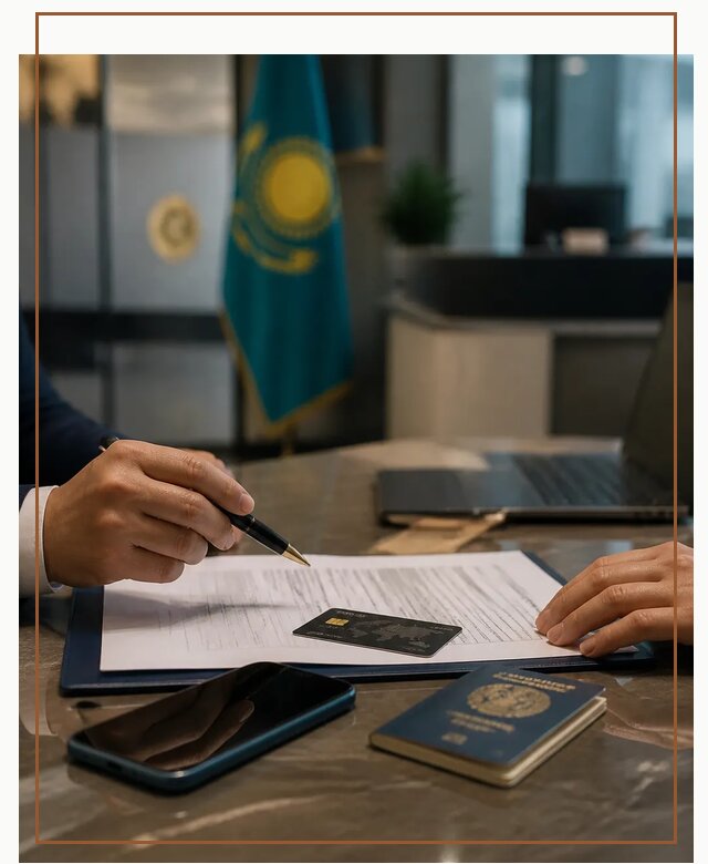 Открытие счета и банковской карты в Казахстане в Дмитрах